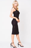 FLORAL LACE SLEEVELESS DRESS