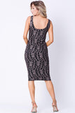 FLORAL LACE SLEEVELESS DRESS