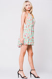 HALTER NECK SOLID DRESS