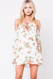 OFF SHOULDER FLORAL MINI DRESS