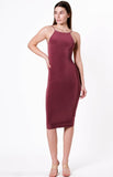 OPEN BACK MIDI DRESS