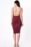 OPEN BACK MIDI DRESS