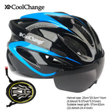 CoolChange Bicycle Helmet EPS Insect Net Road MTB Bike wind resistant
 Lenses Integrally-molded Cycling Casco Ciclismo