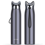 stain resistant Steel Vacuum Flasks  dual Wall Thermos Bottle  320 milli litres
 adorable Cat Fox Ear heating Coffee Tea Milk journey
 Mug