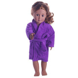 Cute Soft Robe Dolls Robe Fit For 18
