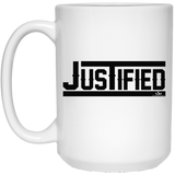 JUSTIFIED 15 oz. White Mug