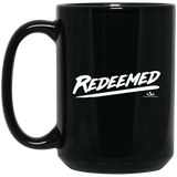 REDEEMED 15 oz. Black Mug