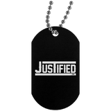 JUSTIFIED Silver Dog Tag