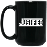 JUSTIFIED 15 oz. Black Mug