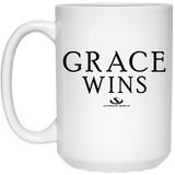 GRACE WINS 15 oz. White Mug