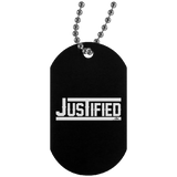 JUSTIFIED Silver Dog Tag