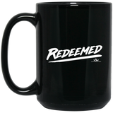REDEEMED 15 oz. Black Mug