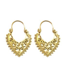 Mandala Triangle Earrings