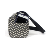 Ellie Crossbody: Ash Chevron