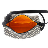 Ellie Crossbody: Ash Chevron
