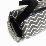 Ellie Crossbody: Ash Chevron