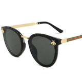 Bee Fashion Sunglasses Square Brand Design Sun Glasses Oculos Retro