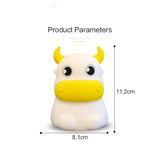 Colorful dull cow silicone night light led creative dream bedroom