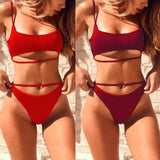 Fabulous Women Two-Piece Bikini Solid Print