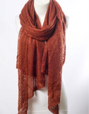 Sexy Rust Fishnet Scarf