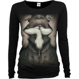 COVEN - SNAKEMOUTH - American Horror Story  Baggy Top Black