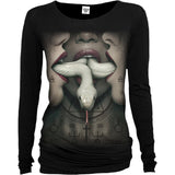 COVEN - SNAKEMOUTH - American Horror Story  Baggy Top Black