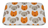 Bath Mat, Pattern With Cats And Dogs