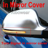 KIBOWEAR Dynamic Blinker Mirror Light for Audi A3 8P A4 A5 B8 Q3 A6 C6 4F S6 LED Turn Signal Side Indicator S4 S5 S6 A8 D3 8K S8