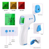 New Non-Contact Thermometer Infrared Thermometer Forehead Body Baby Adults Outdoor Home Digital Infrared Fever Ear Thermometer