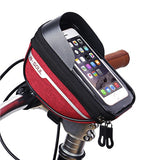 Cycling Bag Bicycle Bike Head Tube Handlebar Cell Mobile Phone Bag Case Holder Screen Phone Mount Bags Case With Touch screen