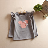 Girls'Long Sleeve Children's T-shirt Bottoming Shirt Children Spring and Summer Autumn Long Sleeves 2019 Cartoon T-shirt