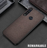 Luxury Cloth Texture case For Motorola Moto G8 Plus Play case one macro Phone case For Moto P40 One vision action Zoom fundas