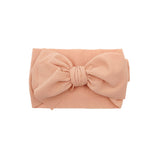 New Baby Girls Headband Toddler Big Bow Hairband Cute Solid Stretch Turban Big Knot Head Wrap Head wear