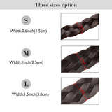 S-noilite Bohemian Plaited Headband Synthetic Braids Hair With Adjustable Belt Hairpiece Hair For Woman Hair Style Accessories