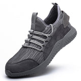 Steel Toe Puncture Proof Work Shoes For Men Lightweight Indestructible Construction Site Work Safety Shoes Cushion Hiking Shoes
