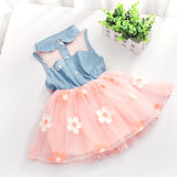 New Baby Dresses Pattern Print Lemon Cartoon Birthday Dress Female Baby Summer Clothes Kids Girl Clothes