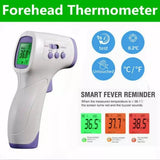 Infrared Forehead Digital Thermometer Gun IR Laser Non Contact Thermometer with 3 Color Backlight Display for Baby Adults sensor