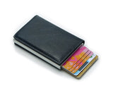 Man Women Smart Wallet Business Card Holder Hasp Rfid Wallet Aluminum Metal Credit Business Mini Card Wallet