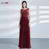 Ever-Pretty Elegant Long A-Line Off Shoulder Floral Print Chiffon