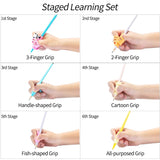16pcs Pencil Grip holder Children Cute Pen Handle Rod HandWriting Aid Guide Hold Pen Posture Correction for kids gift stationery