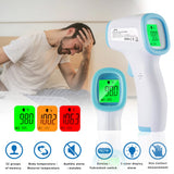 Digital LCD Non-contact IR Infrared Thermometer Surface Temperature Measurement Data Hold Function 3 colors