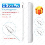 For Stylus Pen Apple Pencil 2 For iPad Pro 11 12.9 2020 9.7 2018 Air 3 10.2 2019 Mini 5 For iPad Pencil with Palm Rejection Pen