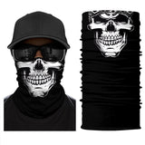 3D Skull Skeleton Balaclava Seamless Motorcycle Neck Face Shield Mask Scarf Bicycle Hunting Outdoor Anti-UV Bandana Headband
