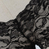 2Pcs Sexy Panties For Women Black White Lace Floral Flower Underwear Briefs Thin Hollow Panties Elastic Underwear Plus Size 5XL
