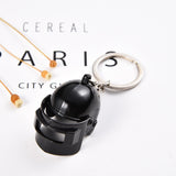 PUBG Keychain Keyring PLAYERUNKNOWNS BATTLEGROUNDS Cosplay Special Force Helmets Metal Key Ring Accessory Props