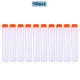 100pcs For Nerf Bullets EVA Soft Hollow Hole Head 7.2cm Refill Bullet Darts for Nerf Toy Gun Accessories for Nerf Blasters