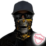 3D Skull Skeleton Balaclava Seamless Motorcycle Neck Face Shield Mask Scarf Bicycle Hunting Outdoor Anti-UV Bandana Headband
