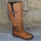 Fashion Women Boots Winter Over The Knee Heels Quality Suede Long Comfort Square Botines Mujer Thigh High Boot Botas Mujer