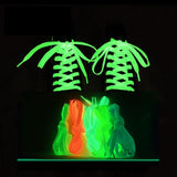 1 Pair Luminous Shoelaces Flat Sneakers Canvas Shoe Laces Glow In The Dark Night Color Fluorescent Shoelace 80/100/120/140cm - shopwishi 