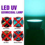 E27 UV Desinfection Lamp E14 LED Sterilizer Lamp MR16 LED UVC Germicidal Bulb GU10 Ultraviolet Light 48 60 80leds Amuchina B22